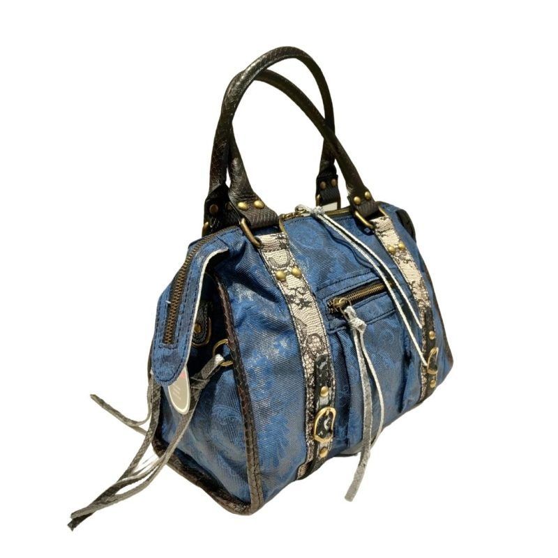 Bolso PIEL azul serp - Imagen 2