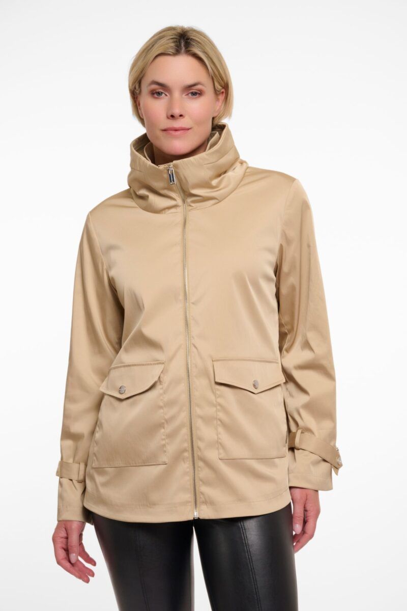 Chaquetón fino camel Rino&Pelle