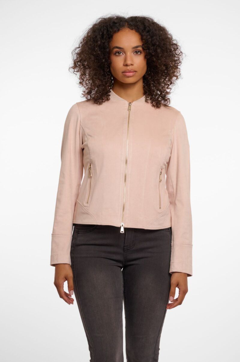 Chaqueta rosa palo Rino&Pelle