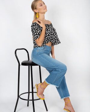 Vaquero pirata ancho desflecado