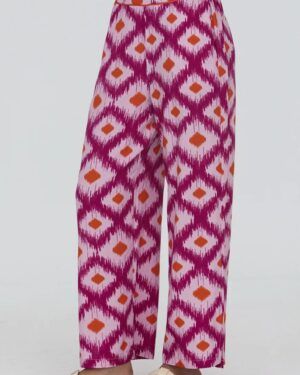 Pantalón rombos rosa WNT