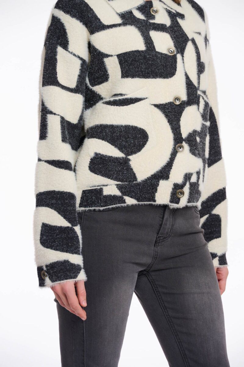 Chaqueta Bubly blanco y negro - Imagen 2