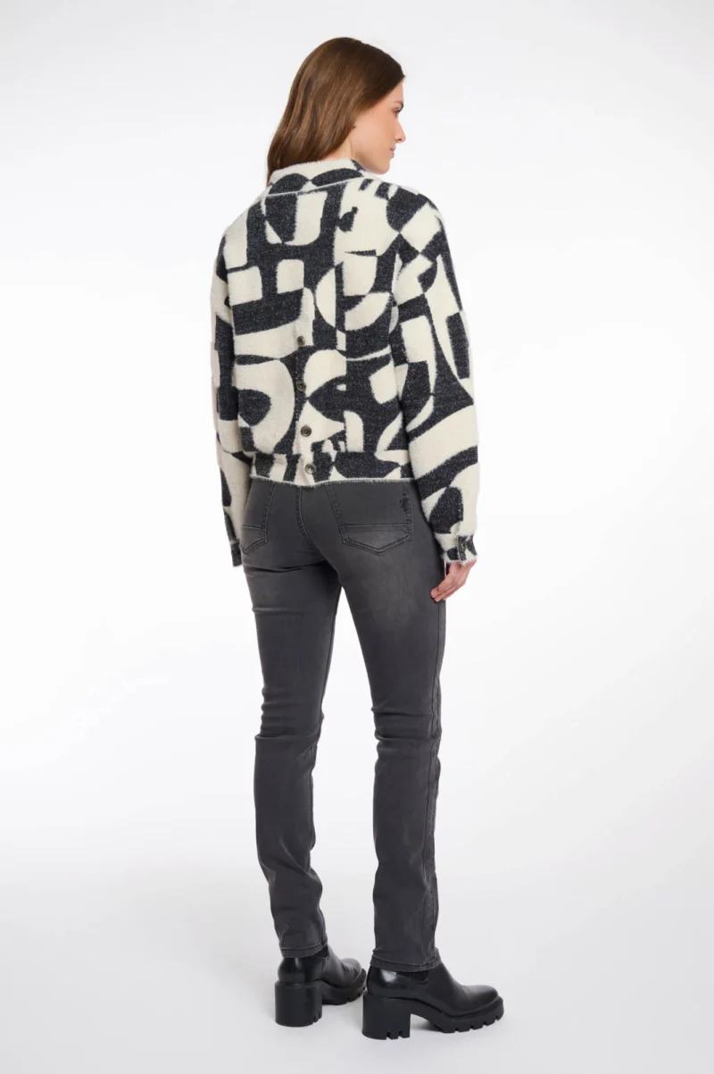 Chaqueta Bubly blanco y negro - Imagen 3