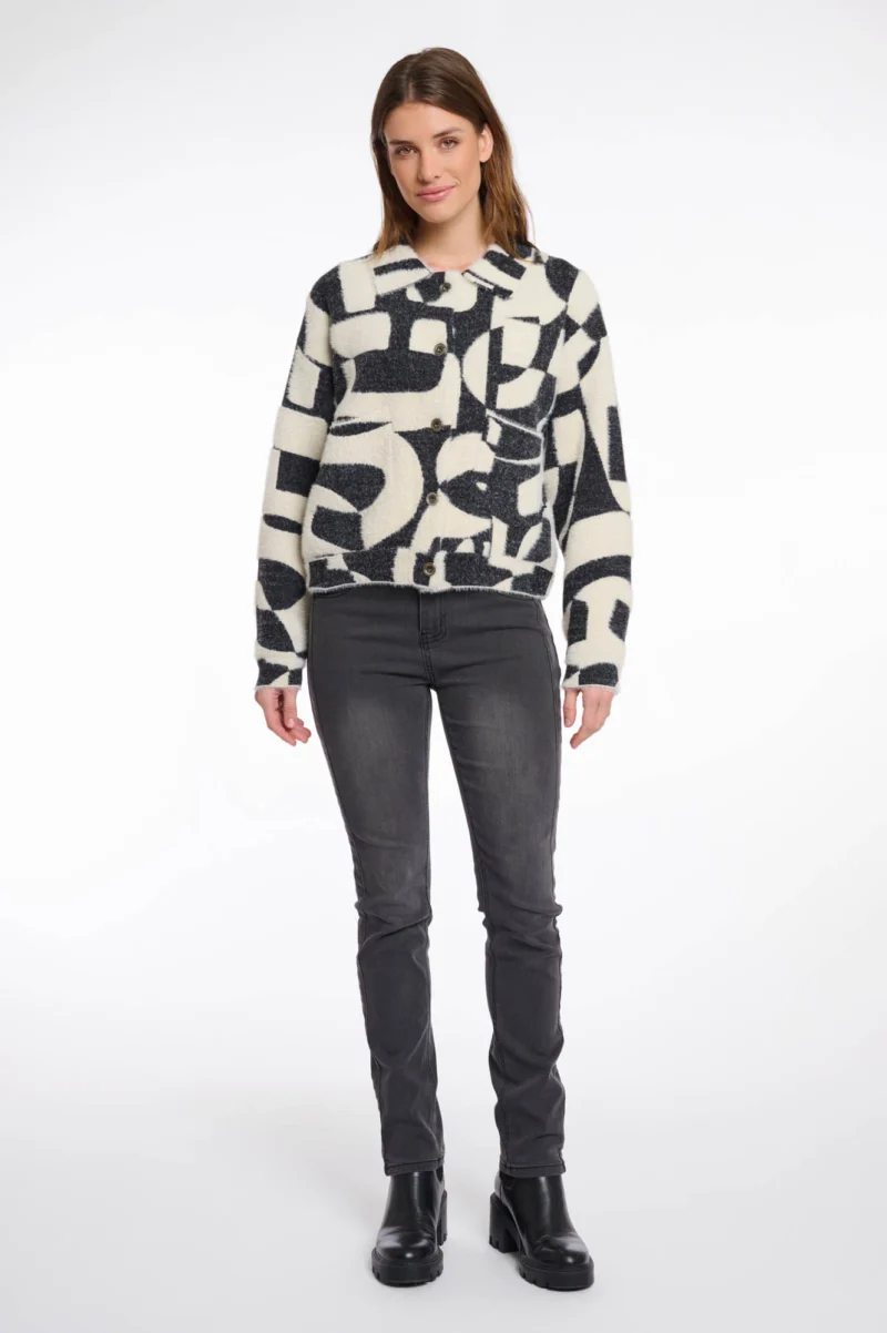Chaqueta Bubly blanco y negro - Imagen 4
