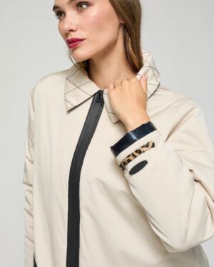 Gabardina bicolor Nora Poupée Chic