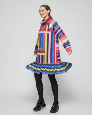 Vestido rayas Poupée Chic