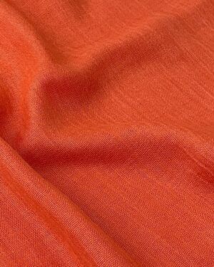 Fular naranja de algodón