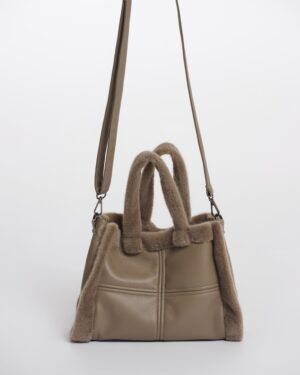 Bolso de pelo Jasha toffee