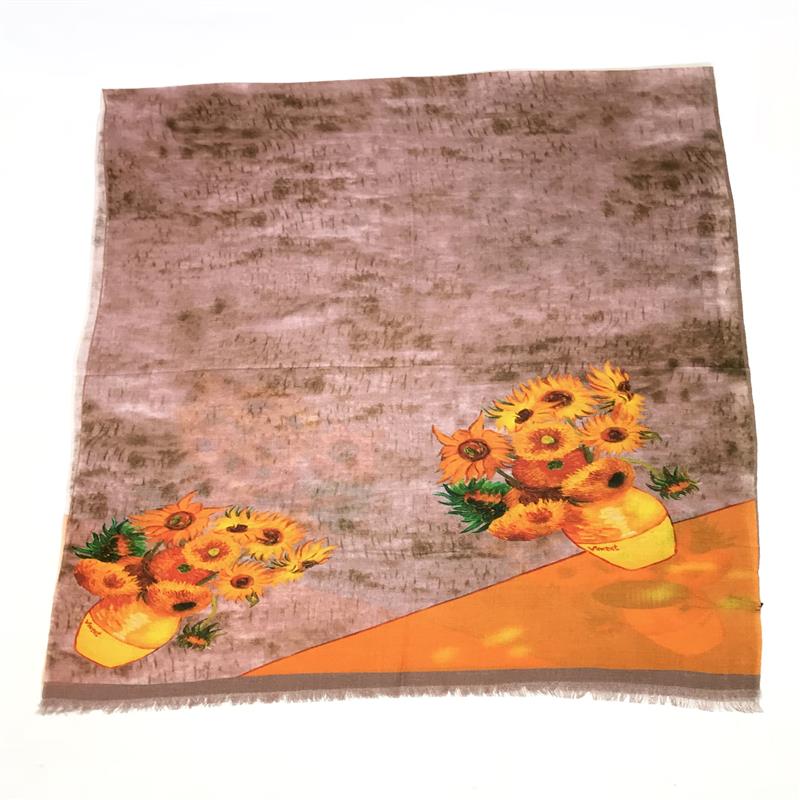 Fular de lana "Los Girasoles" de Van Gogh