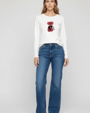 Camiseta perrito rosa