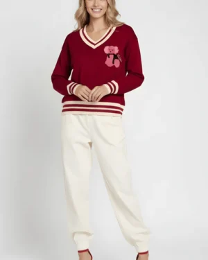 Jersey pico con perrito rosa Lolitas&L