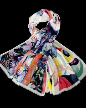 Fular Picasso blanco