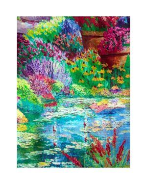 Fular de seda pintor colores