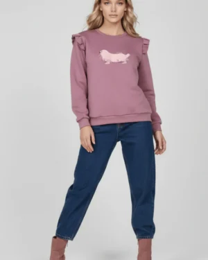 Jersey rosa palo con perrito