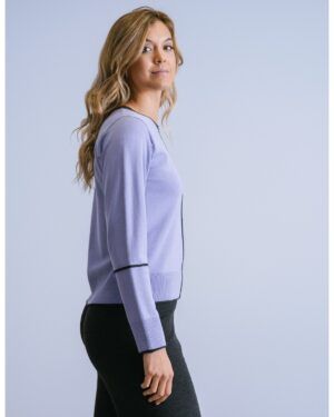 Jersey cuello caja lila WNT