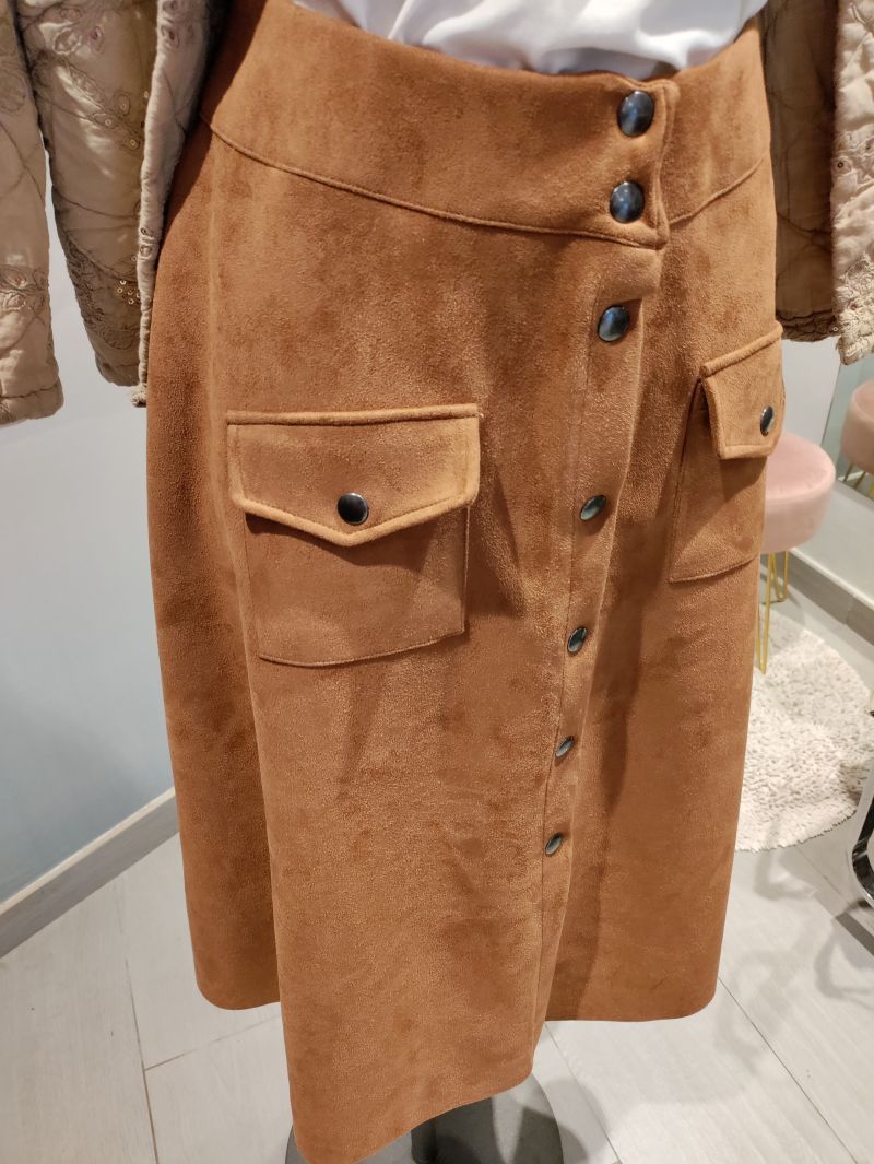 Falda midi marrón Lolitas - Imagen 2