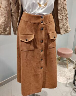 Falda midi marrón Lolitas