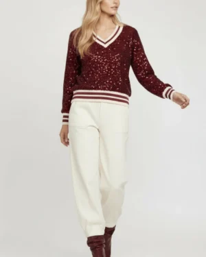 Jersey granate lentejuelas Lolitas&L