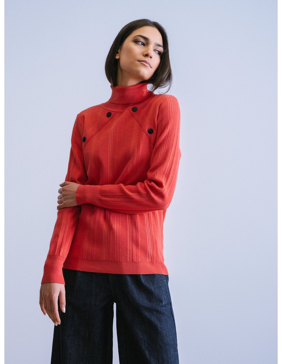 Jersey cuello vuelto naranja WNT - Imagen 2