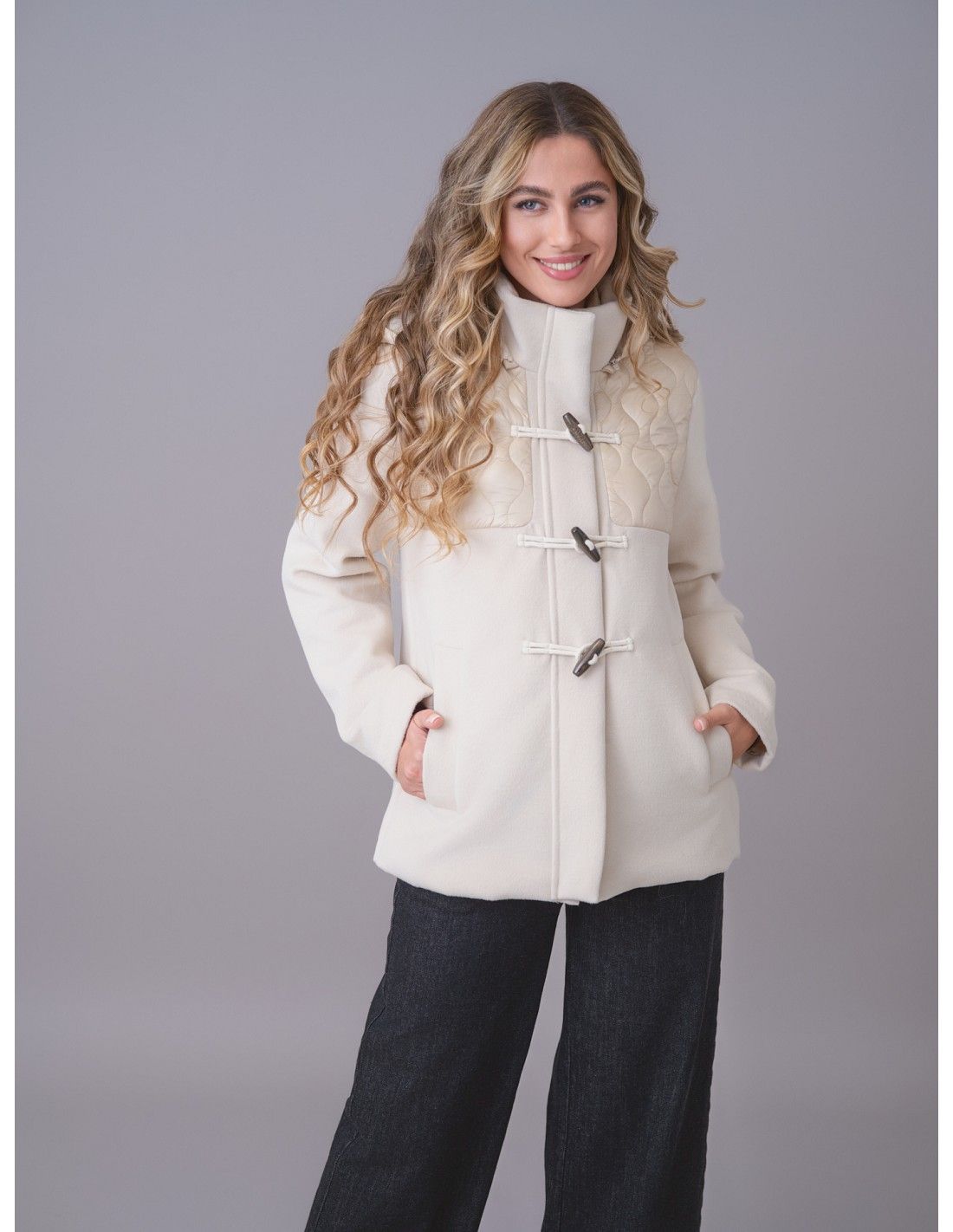 Chaquetón beige WNT