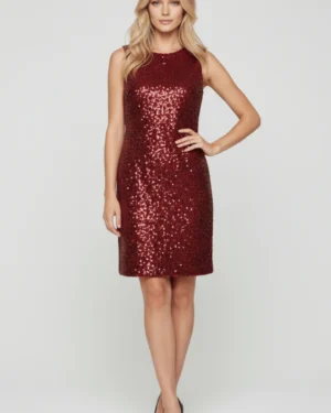 Vestido lentejuelas granate Lolitas