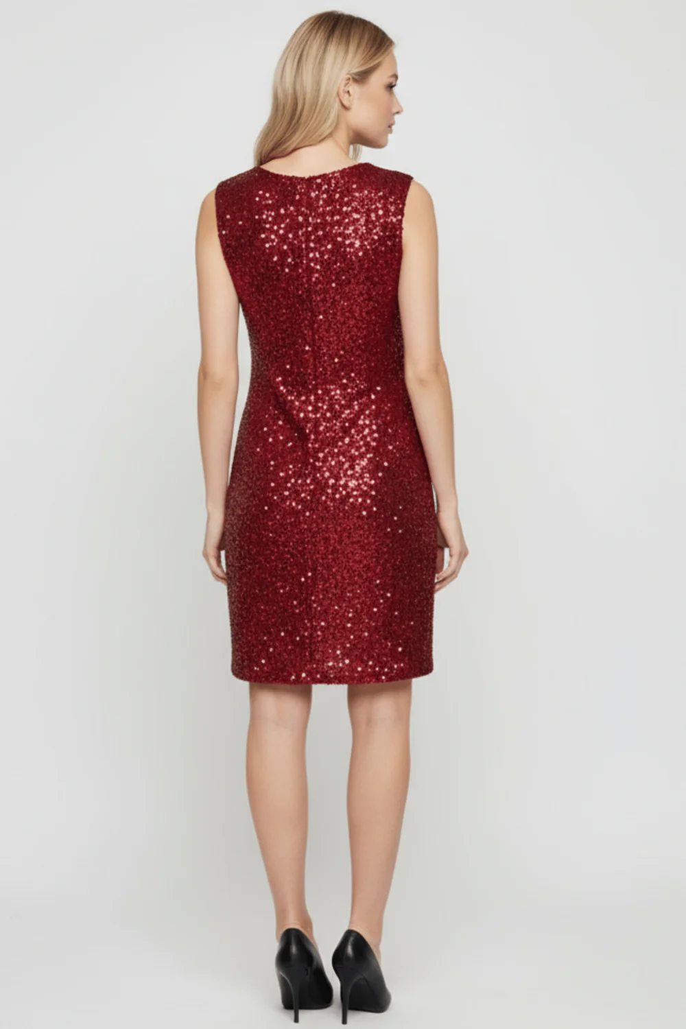 Vestido lentejuelas granate Lolitas - Imagen 3