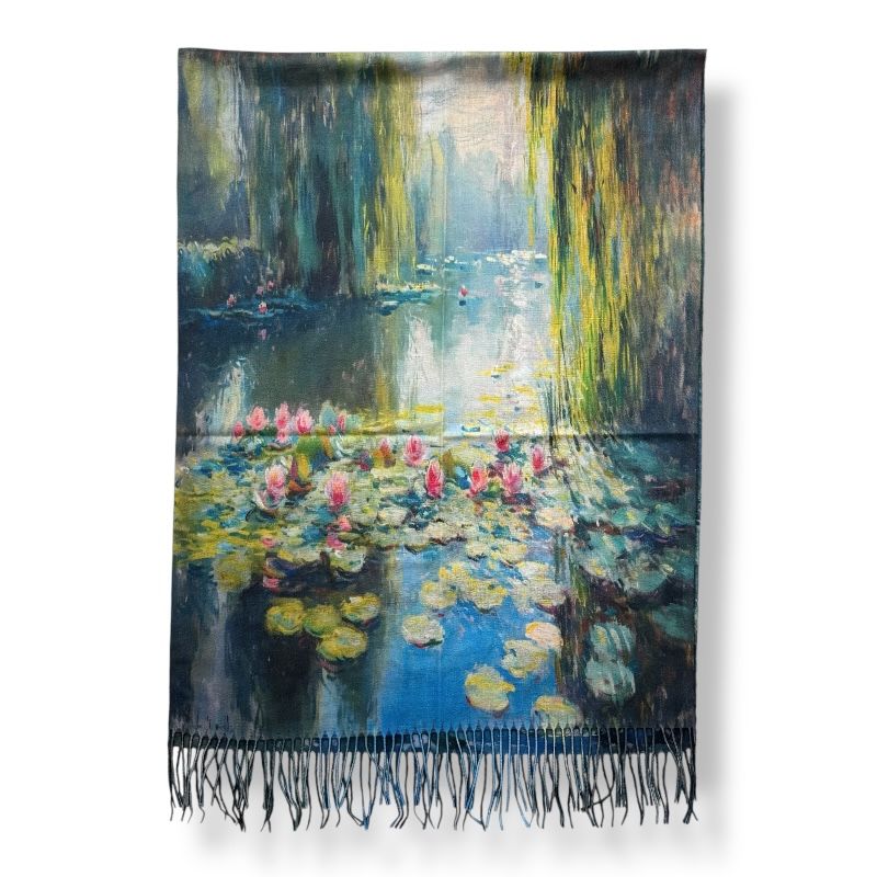 Fular lana "Nenúfares" (reversible) - Imagen 2