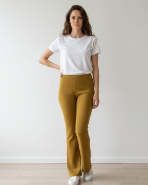 Pantalón verde acampanado Pisonero