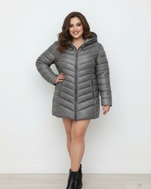 Parka acolchada jaspeada Rino&Pelle