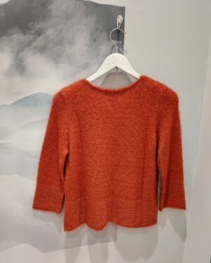 Chaqueta de pelo naranja caldera