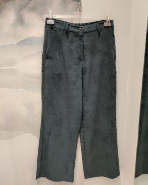 Pantalón ancho pana azul