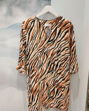 Vestido animal print cebra