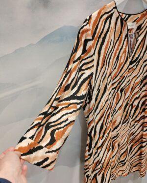 Vestido animal print cebra