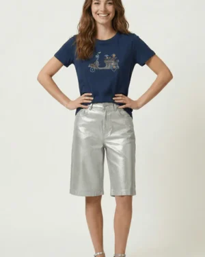 Camiseta azul brilli vespa Lolitas