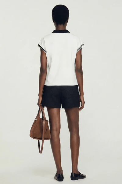 Camiseta blanca cuello polo Lolitas - Imagen 6