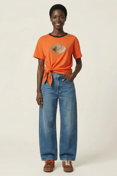 Camiseta naranja sombrero Lolitas - Imagen 3