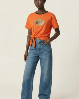 Camiseta naranja sombrero Lolitas