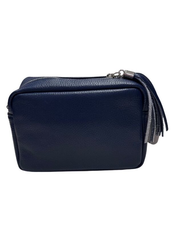 Bolso piel cubo azul marino