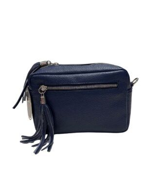 Bolso piel cubo azul marino