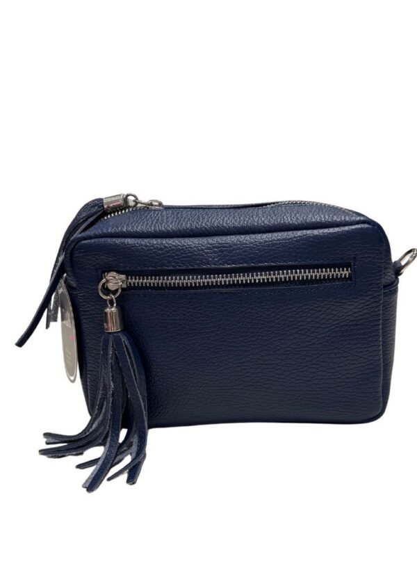 Bolso piel cubo azul marino