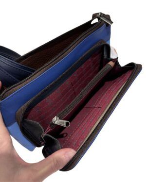 Bolso piel Madison azul Soruka