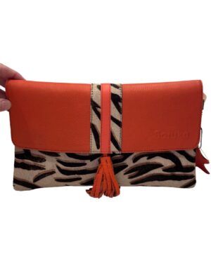 Bolso piel Marianne Naranja Soruka