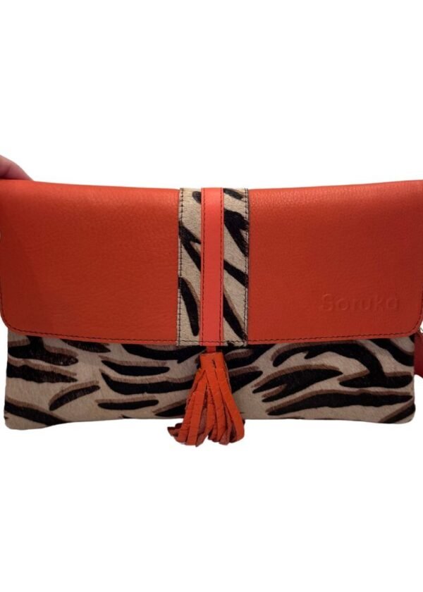 Bolso piel Marianne Naranja Soruka