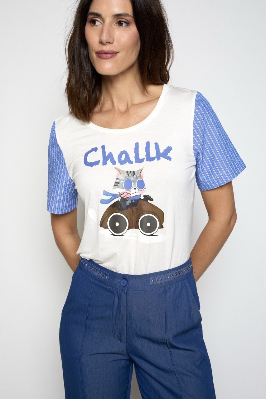 Camiseta Vesta azul Poupée Chic - Imagen 4