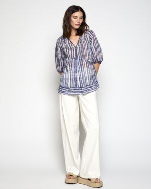 BlusĂ³n Aura azul PoupĂ©e Chic