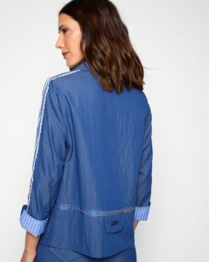 Chaqueta Vesta azul Poupée Chic