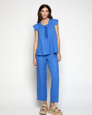 BlusĂ³n Dion azul PoupĂ©e Chic