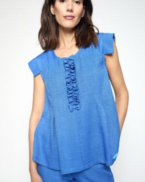 BlusĂ³n Dion azul PoupĂ©e Chic