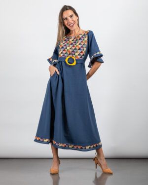 Vestido Electra azul Dando un Paseo