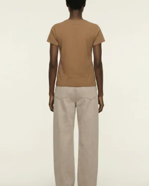 Camiseta marrón con corazón bordado Lolitas